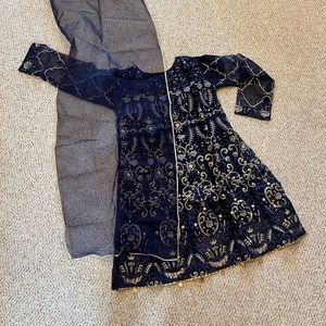 Navy blue dress
